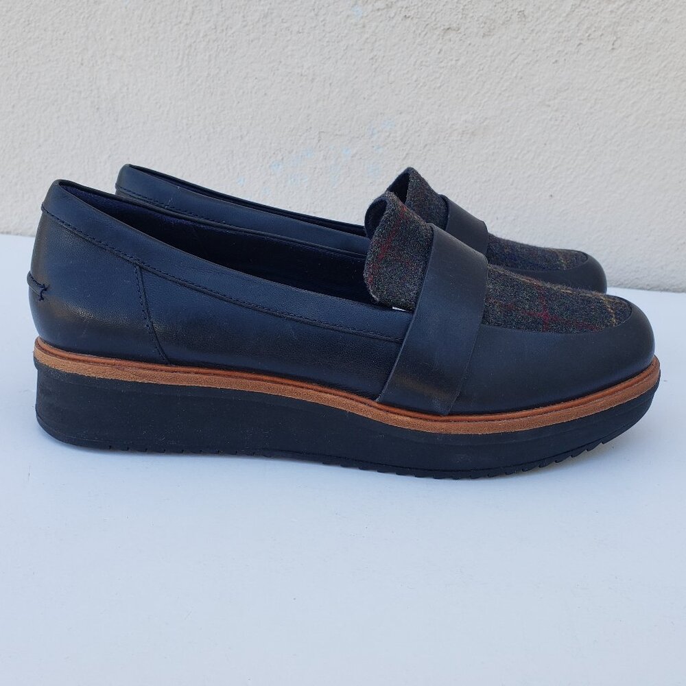 Tartan plaid platform chunky Teadale Elsa loafers - Picture 2 of 14